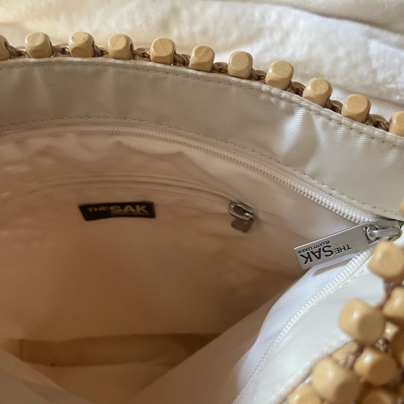 VINTAGE THE SAK WOOD BEADED RARE BAG - Picture 8 of 9